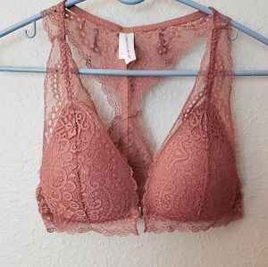 Racerback lace bra